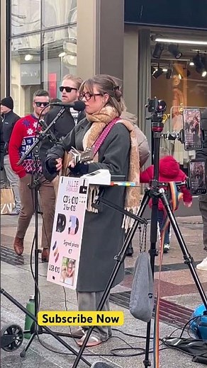 Allie Sherlock’s Magical Street Performance in Dublin ✨ #travel #dublin #travelshorts #musicshorts