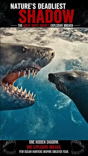 Nature's Deadliest Shadow | The Great White Shark's Explosive Breach