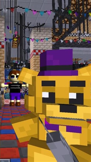 CC and his Fredbear plushie [MINECRAFT ANIMATION] #shorts #fnaf #minecraft