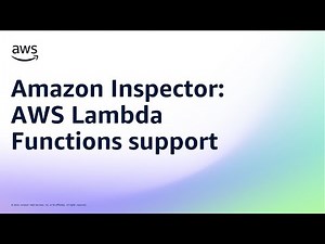 Amazon Inspector: AWS Lambda Functions support | Amazon Web Services