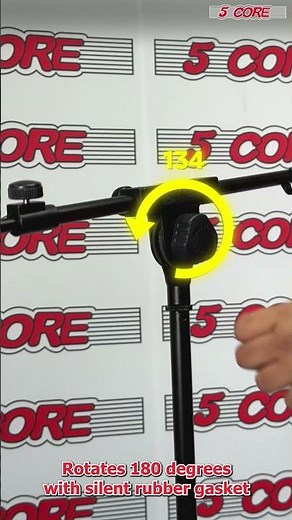 5 Core Adjustable Mic Stand | Floor Stand w/ 180° Rotating Telescoping Boom Arm | SKU TBMS 80 HD