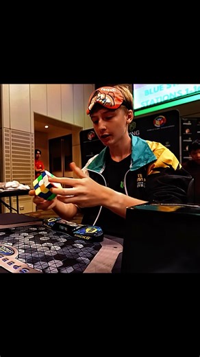 3x3 Blindfolded WR Solve #viral #cubing #rubikscube #record #shorts #trending