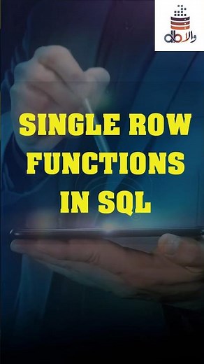 Single Row Functions in SQL| SQL Single Row Functions| Single Row Functions #database #sql #dbwala