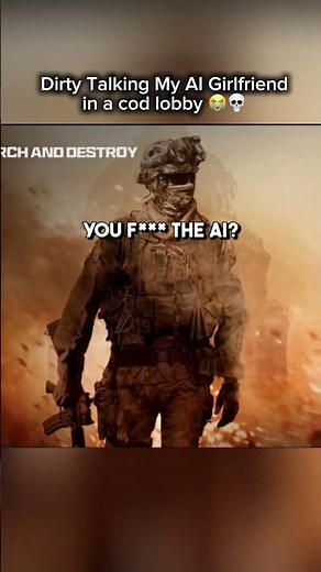 Dirty Talking My AI Girlfriend in a cod lobby 😭💀