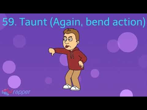 109 Actions Male in Comedy World on GoAnimate Wrapper Offline