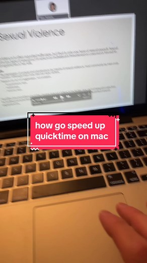 how to speed up videos on quickTime on mac made easy 😭 #quicktime #mac #video #nursing #nursingschool