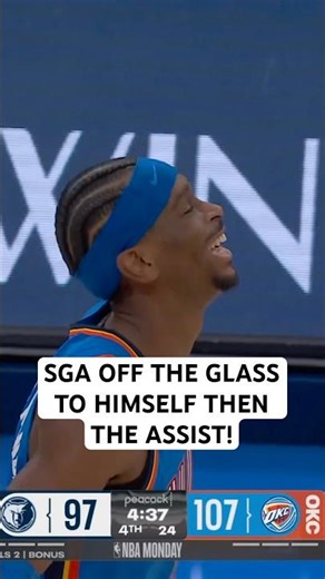 SGA footwork➡️Off the glass➡️Assist