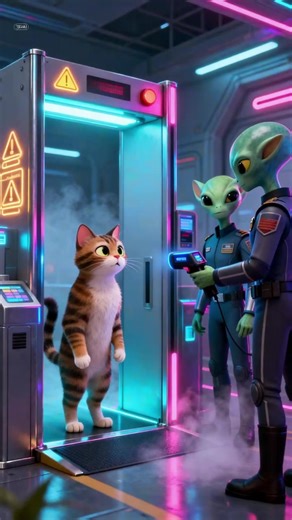 The guards tried to stop us. They couldn’t stop him. #interstellarcrew #aicat #scifi #animation #fyp