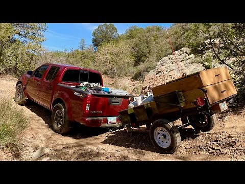 Homemade Family Camp Kitchen Trailer