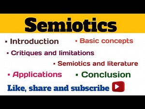 Semiotics literary theory||introduction to Saussure,the signifier and signified-semiotic theory