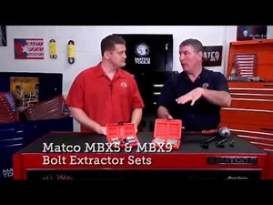 Matco bolt extractor sets MBX5 and MBX9 - Made in USA