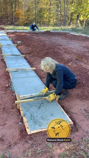 Foundation for a long needed hay barn with equipment lean-to finally completed. All labor done by us and a great neighbor’s mini backhoe. $1000 for footer framing and rebar. $3000 for concrete… ouch. The hay barn will be 24x40 and will hold about 49 rolls of hay. The equipment lean-to is 12x40. Planning and zoning permit applied, inspected, and passed. Can also use the lean-to for livestock shelter if needed. #kikofarm #kiko #kikogoats #kikokids #kikofarms #farmlife #Kikobucks #goatfarm #kikogoa