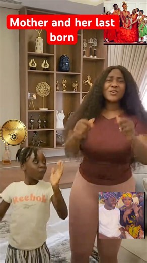 Mercy Johnson dancing with her last born so adorable