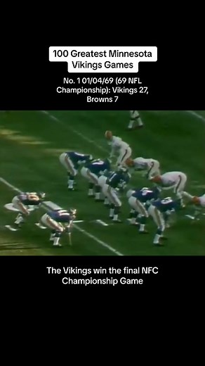After eight seasons things finally click for the Minnesota Vikings in 1969. The Vikes put together their best season in franchise history going 12-2 and featuring one of the most dominant defenses in NFL history. In the NFL Championship Game the Vikes easily defeat the Cleveland Brown 27-7 behind a gritty performance from Joe Kapp and an excellent performance from the Purple People Eaters to advance to Super Bowl 4. #nfl #vikings #1960s #1969 #minnesota