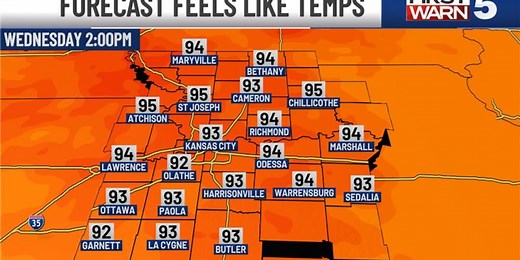 Wednesday comes in spicy! Hottest day so far this year