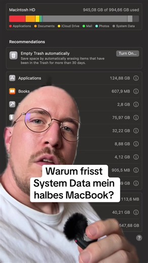 650 GB System Data. Was soll das sein? #macbook