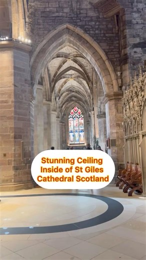Stunning Ceiling Inside St Giles Cathedral Edinburgh Scotland #travelvlog #scottishhistory #travel