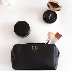 Custom Make up Bag | Bridesmaid Makeup Bag | Cosmetic Bags for Bridesmaid Gifts | Vegan Leather Pouch | Personalized Make up Bag - Etsy