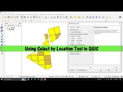 QGIS Tutorials 24A: Using Select by Location Tool in QGIS | Absolute Beginners