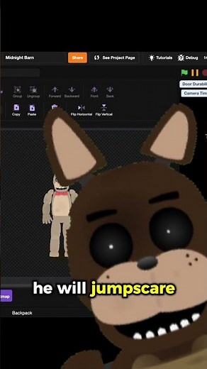 Day 45 of making a FNAF fan game on SCRATCH! #fnaf