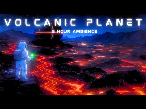 Volcanic Planet Ambience: 3 Hours of Alien Lava World Sounds for Sleep & Study