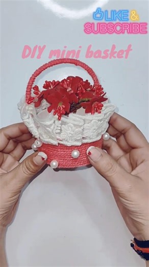 paper cup mini basket/DIY easy basket #diy #craft #artandcraft #papercraft #shorts #trendingshorts