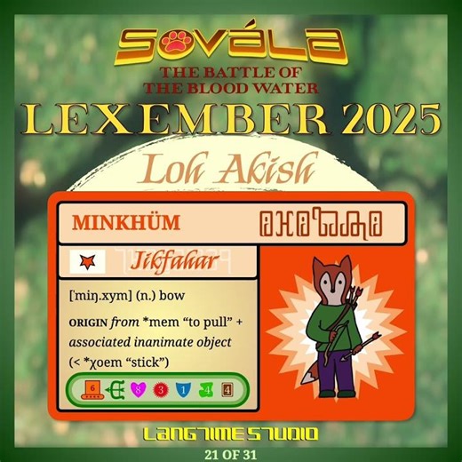 Lexember 2025 (Sovála): December 21st