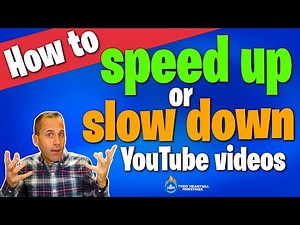 HOW TO SLOW DOWN OR SPEED UP A YOUTUBE VIDEO (by 5% increments) .