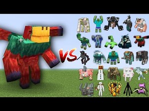 Mutant Sniffer vs All Mutant Mobs in Minecraft Mob Battle