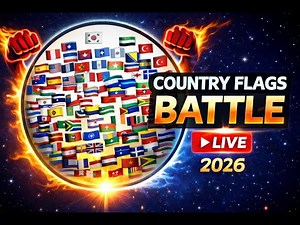 Learn Country Flags - 2026 geography🤩🌍🎵✅ 14.01.2026. Be Smart #part2