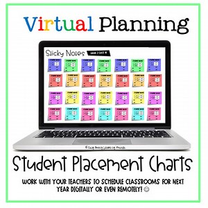 Virtual Student Placement Sticky Note Charts!