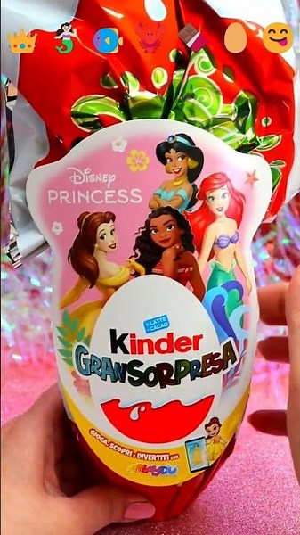 ASMR UNBOXING Disney Princess Chocolate Egg Review❤️#shorts #asmr #disney #chocolate #trending #fyp