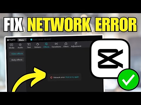 How To Fix CapCut Network Error "Click to Try Again"