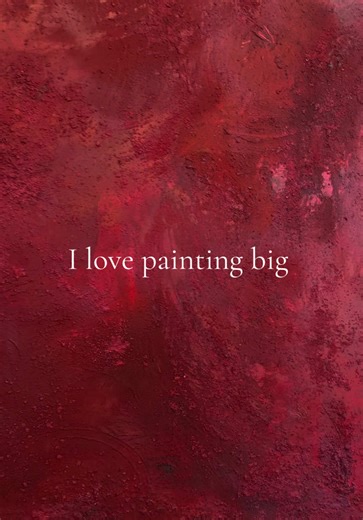 Large Scale Abstract Art: Sand, Ink, and Plaster Creation