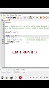 While Loop GNU Octave in 20 sec. #gnuoctave #matlab #matlabprogramming #programming #tutorial