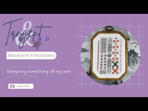 Blackwork Embroidery: Designing My Own Pattern