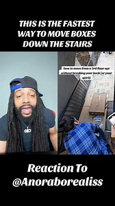 This is the fastest way to move boxes down the stairs 🤯 Reaction To @anoraborealiss #movingday #movingtips #movingcompany #lifehacks #lifehack #homesweethome #hacks #HacksForLife | Lifesbook_ceo