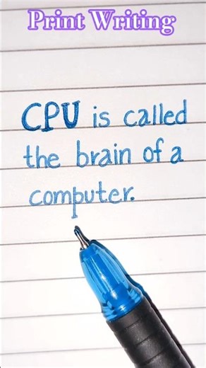 Super Clear Print Writing #cpu #brain #computer #calligraphy #handwriting #art #trending #shorts