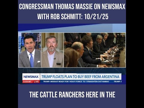 Congressman Thomas Massie on Newsmax with Rob Schmitt: 10/21/25