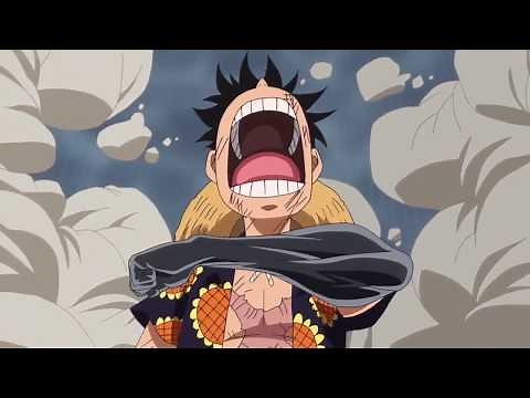 First Time Luffy Uses Gear Four HD - Luffy Vs Doflamingo