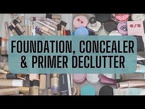 Makeup Collection Series Pt. 3 l Primer, Foundation, Concealer & Setting Powder Declutter 🗑♻️