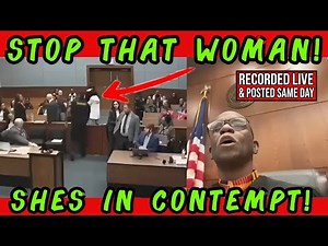 Judge Simpson's court goes off the rails! Woman tries to flee!! Recorded Live Today!