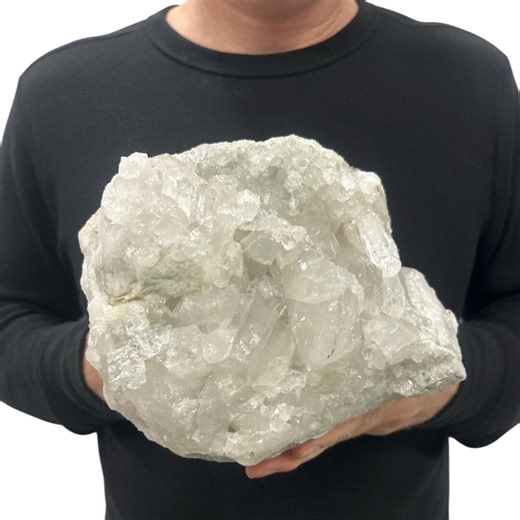 Huge Natural Quartz Cluster - Beautiful Clear Point Crystals 8” 11.5 Lbs - Etsy
