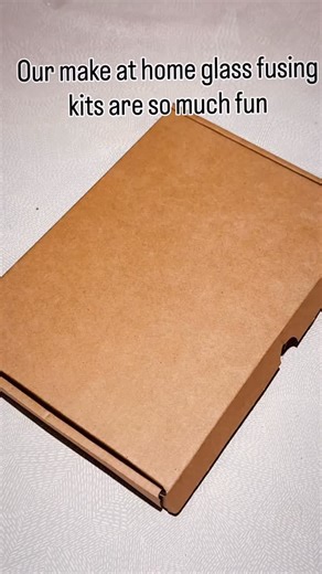 Our make at home glass fusing kits are so much fun! We have loads of different kits available including this Valentines one - a perfect gift for your loved ones ♥️♥️♥️ #glassart #makeathomeglasskits #fusedglassart #valentinesgifts #letterboxgifts | Fired Works