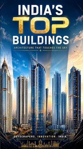 India’s Tallest Buildings 🇮🇳 | Top Skyscrapers That Touch the Sky! 🏙️#india #gk #upsc #ssc #army