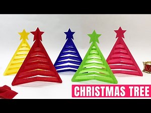 Make a Beautiful 3D Christmas Tree! (No Glue, Only Paper Cutting)