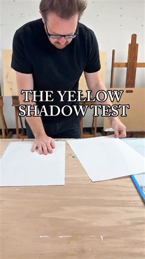 Art Be You on Instagram: "Most people think that to make a color darker, you just add black. But look at the first swatch. When you mix Ivory Black into Cadmium Yellow, you get a sickly, muddy green. It kills the “glow.” However, this color still has its purpose. This is the Complementary Shadow Principle. By using a tiny amount of Purple (the opposite of Yellow), you neutralize the intensity and create a rich, golden shadow that looks like real light. This isn’t about “talent” or a “gift.” It’s
