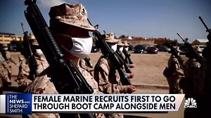 First female Marine recruits enter bootcamp alongside men