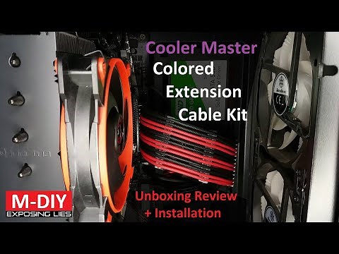 Cooler Master Colored Extension Cable Kit (Unboxing Review + Installation)