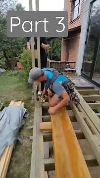 Construction of a 12.4m2 terrace using frame technology. Part 3 #build